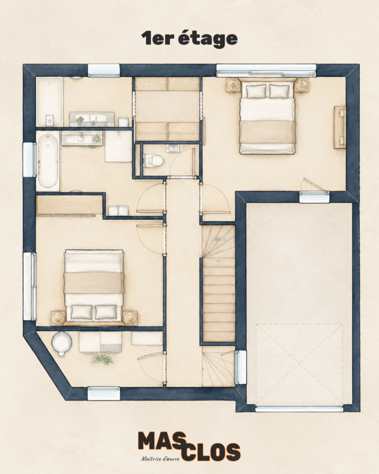 2MasClos - Projet maison neuve Cabestany (66)